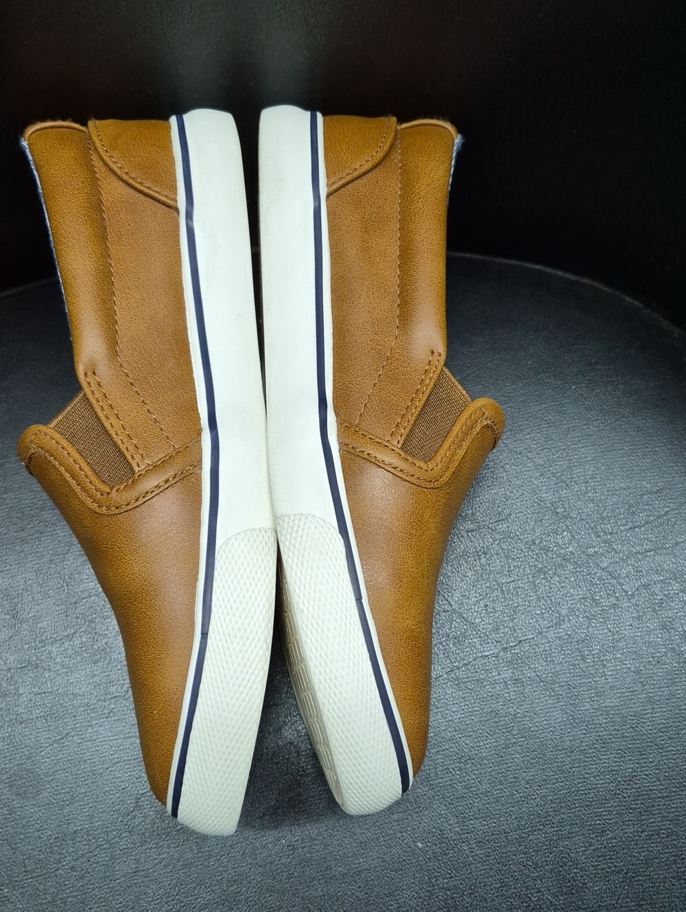 Cat & Jack Tan Slip-On Sneakers - Picture 4 of 6